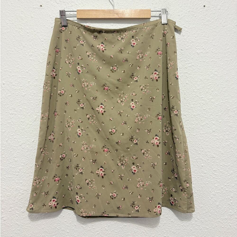 vintage floral midi skirt y2k fairy cottage dainty feminine romantic